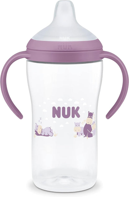 NUK Copo de Aprendizagem Perfect Match | 6+ meses | 260 ml | Copo com Bico Antivazamento para Crianças Pequenas | Alças Antiderrapantes | Hipopótamo | 1 Unidade