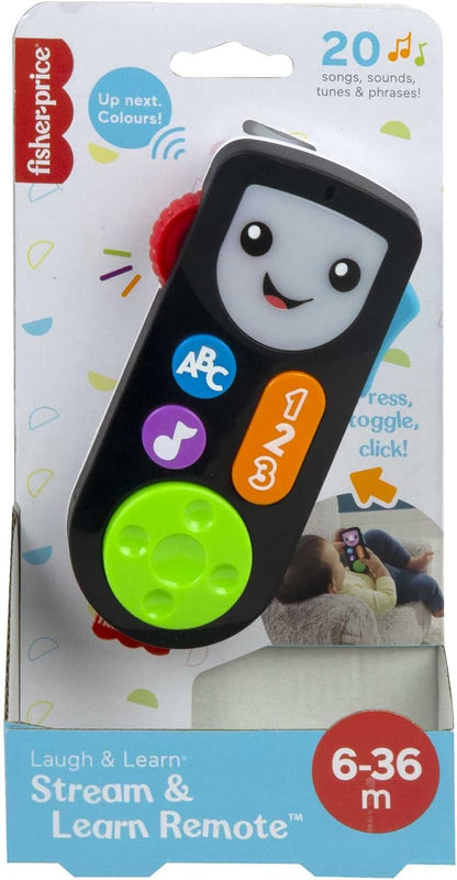 Fisher-Price Controle remoto Stream and Learn, versão alemã, francesa, controle remoto Laugh & Learn Stream & Learn - edição em inglês do Reino Unido