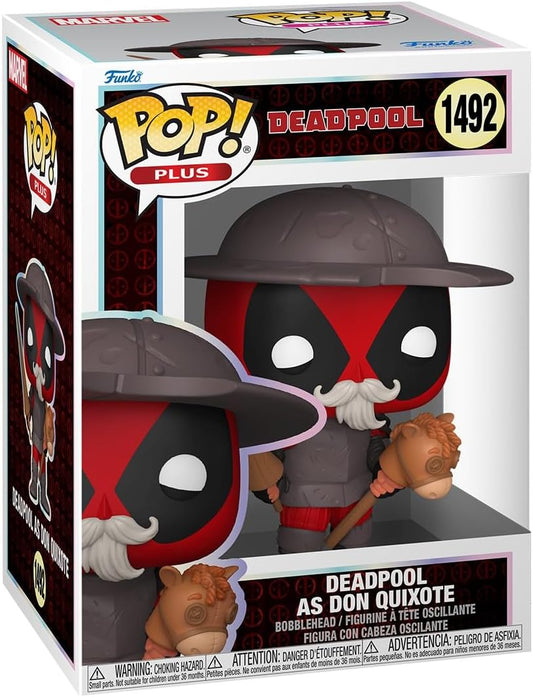 Funko Pop! Plus: Clássicos Literários de Deadpool – Deadpool Dom Quixote - Figura de Vinil Colecionável - Ideia de Presente - Produtos Oficiais - Brinquedos para Crianças e Adultos - Fãs de Quadrinhos
