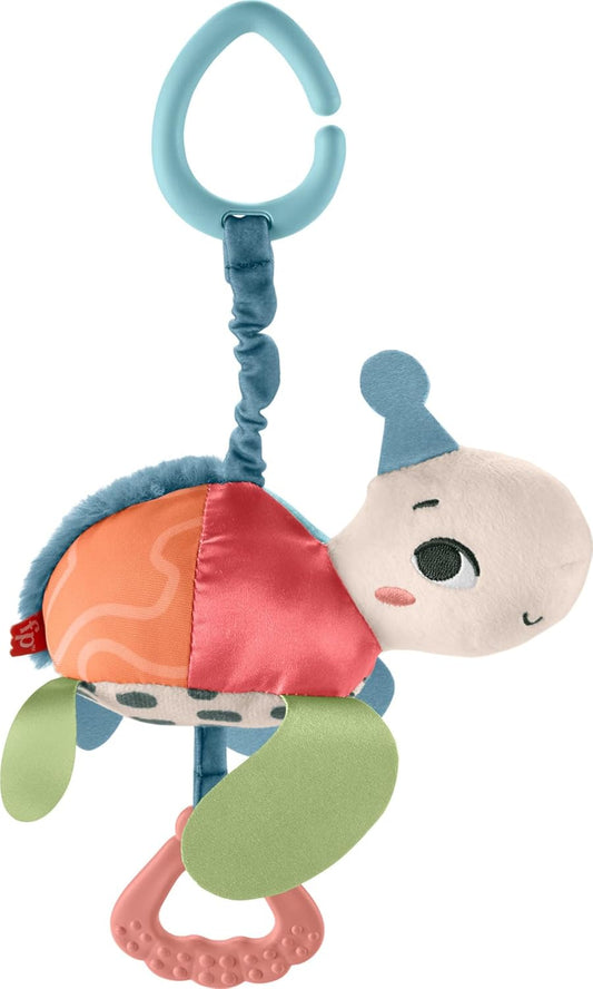 Fisher-Price Tapete de atividades Baby Planet Friends Roly-Poly, brinquedo para carrinho de bebê Planet Friends Sea Me Bounce Turtle, mordedor sensorial Planet Friends All Ears Lovey, brinquedo sensorial Planet Friends Spotting