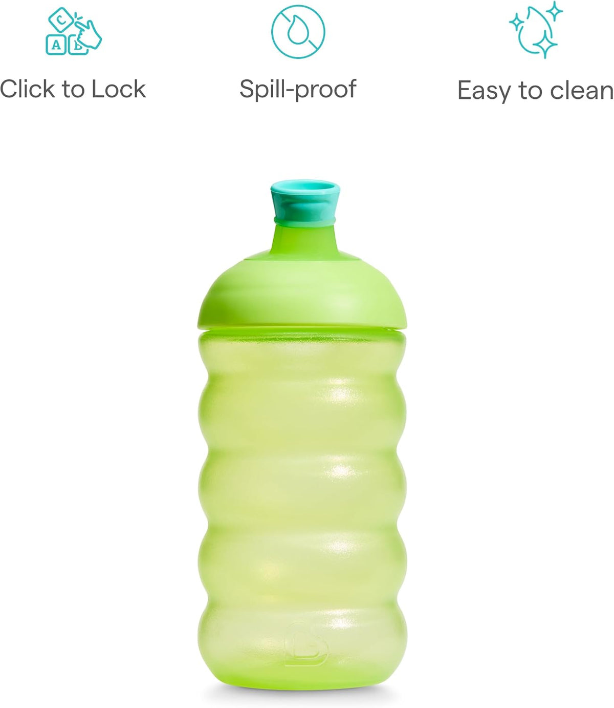 Munchkin Copo com Bico Click Lock | Kit com 2 | 12m+ | 296 ml Azul/Verde