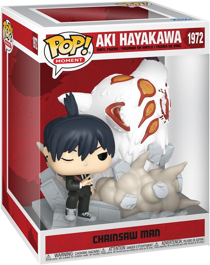 Funko Pop! Moment: Chainsaw Man - Aki Hayakawa - (Fox Devil) - Figura colecionável de vinil - Ideia para presente - Produtos oficiais - Brinquedos para crianças e adultos - Fãs de anime - Figura modelo para colecionadores