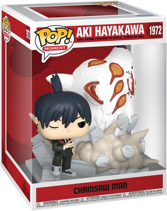 Funko Pop! Moment: Chainsaw Man - Aki Hayakawa - (Fox Devil) - Figura colecionável de vinil - Ideia para presente - Produtos oficiais - Brinquedos para crianças e adultos - Fãs de anime - Figura modelo para colecionadores