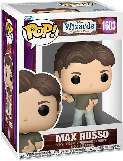 Funko Pop! Disney: Os Feiticeiros de Waverly Place - Max Russo - Figura de vinil colecionável - Ideia para presente - Produtos oficiais - Brinquedos para crianças e adultos - Fãs de cinema - Figura modelo para colecionadores e exposição