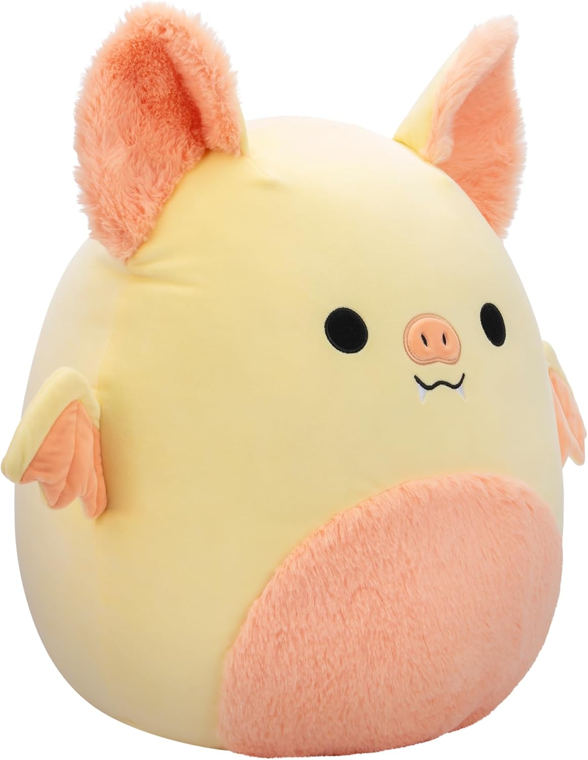 Squishmallows SQCR05482 16 pulgadas - Meghan el murciélago crema y rosa con barriga peluda, multicolor