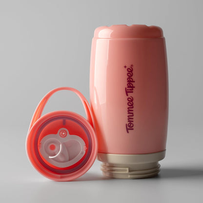 Tommee Tippee Copo Térmico Active Spout, 266ml, Garrafa de Água Antivazamento para Crianças a partir de 12 Meses, Isolamento Térmico para Manter as Bebidas Geladas, Rosa e Roxo, Pacote com 2