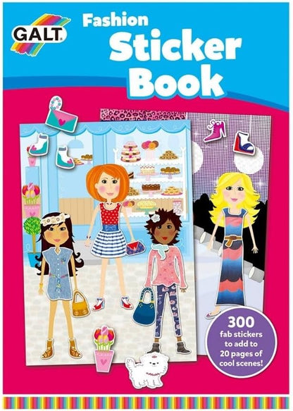 Galt Toys, livro de adesivos de moda, livros de adesivos infantis, a partir de 4 anos
