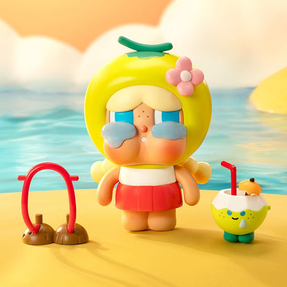 POP MART Crybaby Coconut Figura-Personagem Articulado Verde Design Premium Presentes para Mulheres Brinquedo Colecionável Favorito dos Fãs Figura de Ação de Brinquedo de Arte