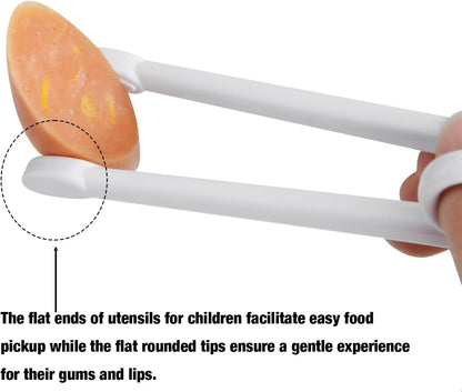 PandaEar Conjunto de 2 pares de hashis infantis com estampa de dinossauro, ideais para crianças pequenas que estão aprendendo a usar os hashis.