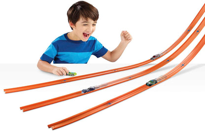 Hot Wheels Track Builder Unlimited, sistema de construção e reconstrução de pista de 12 metros, fácil de conectar, inclui 1 carrinho de brinquedo, brinquedo para maiores de 4 anos, embalagem individual, FTL69 (a embalagem pode variar)