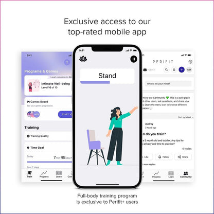 Cuidado Perifit + | Ejercitador de suelo pélvico con aplicación | Entrenador Kegel | Fortalezca su suelo pélvico, obtenga un mejor control de la vejiga, un soporte pélvico más fuerte y una recuperación posparto más rápida.