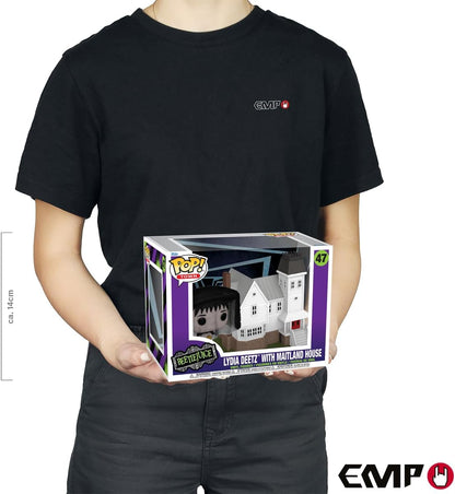 Funko Pop! Town: Beetlejuice – Deetz House com Lydia Deetz - Figura de vinil colecionável - Ideia para presente - Produtos oficiais - Brinquedos para crianças e adultos - Fãs de cinema - Figura modelo para colecionadores