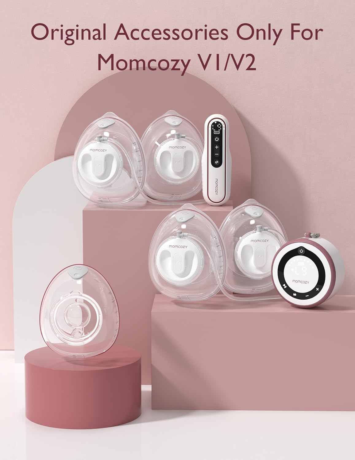 Momcozy Válvulas Duckbill somente para Momcozy V1/V2. Acessórios de substituição para bomba tira leite Momcozy V1/V2 original, pacote com 2