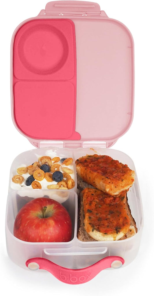 Lancheira Mini b.box | Caixa Bento com 3 Compartimentos (2 à Prova de Vazamentos) | Ideal para Lanches e Lanches de Crianças | Comporta uma Fruta Inteira | Livre de BPA