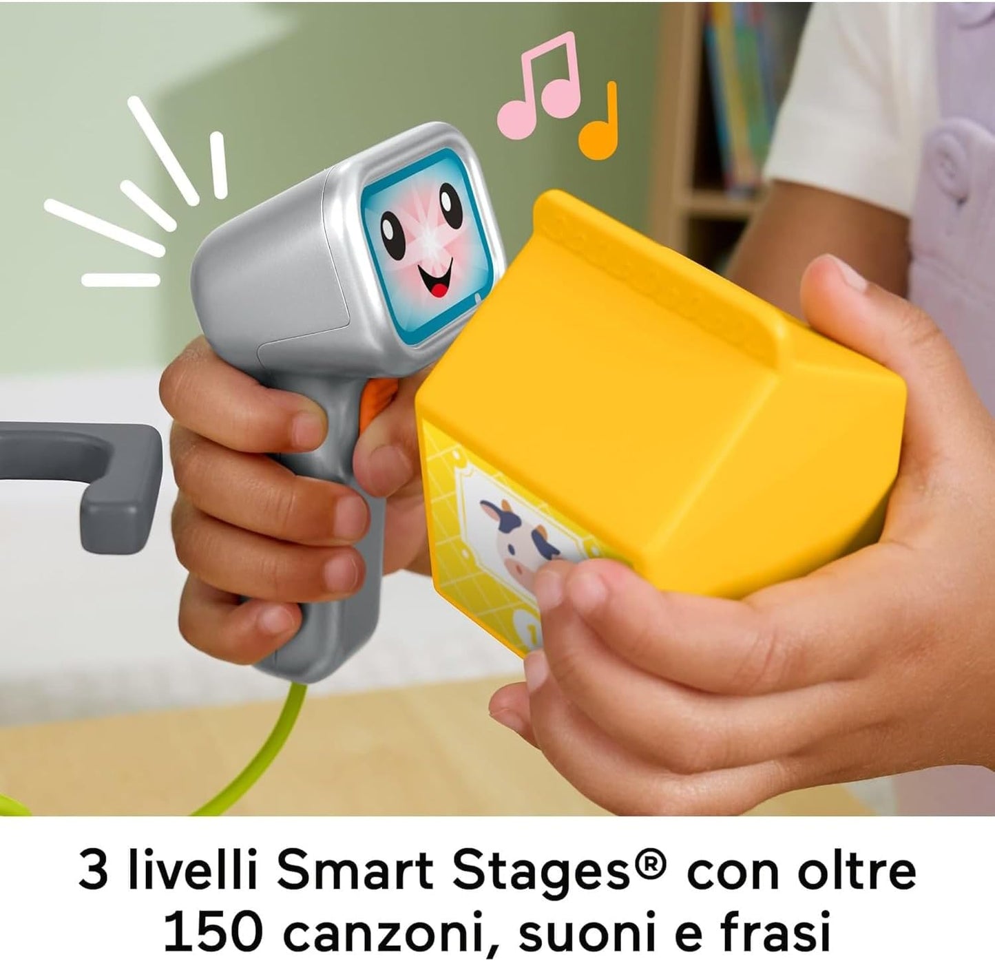 Brinquedo educativo Fisher-Price Laugh & Learn para meninas e crianças pequenas: caixa registradora para contar e fazer compras, loja de brinquedos com 20 peças, versão multilíngue, para crianças a partir de 2 anos, JGX00