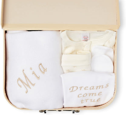 Ellabellaboo Presentes personalizados para bebês meninos - Presentes para recém-nascidos, Conjunto de presentes personalizados para bebês - Presentes para recém-nascidos