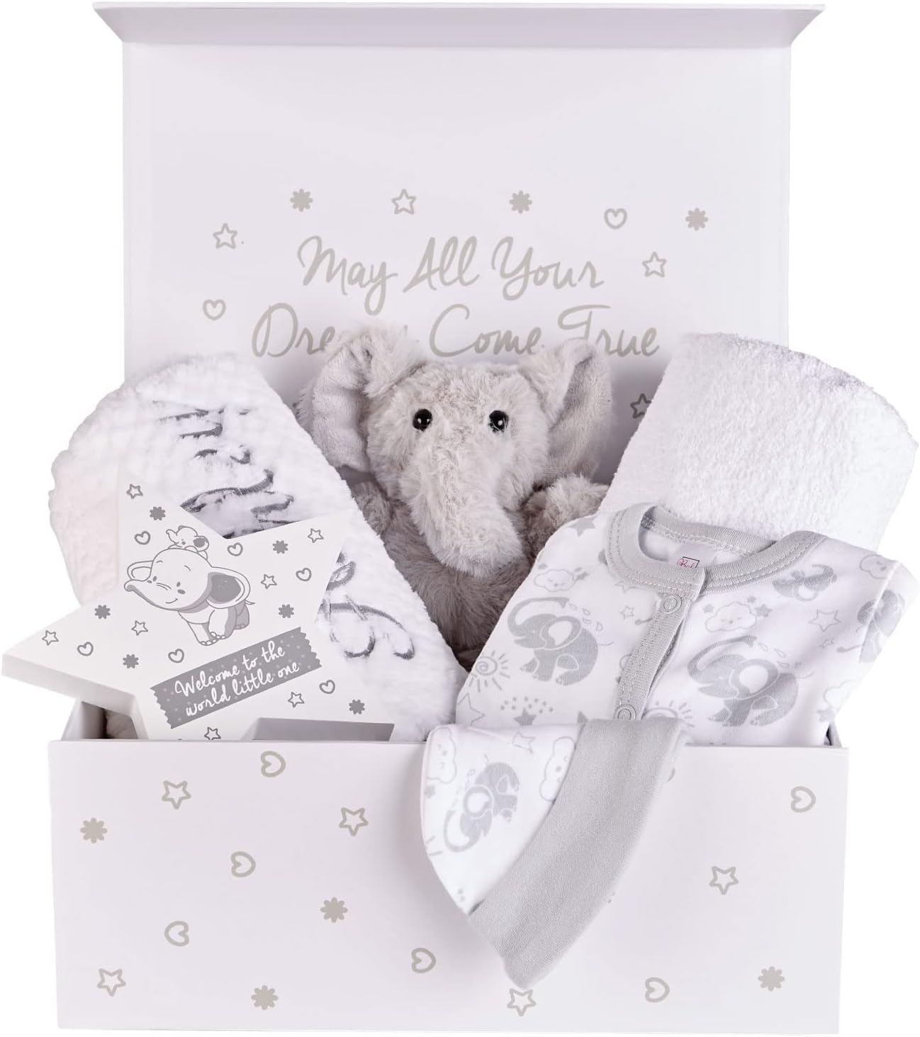 Conjunto de presentes personalizados para bebês prematuros - Cestas para recém-nascidos, Caixa de presente para bebês, Presentes para bebês da UTIN, Conjunto de presentes unissex para bebês prematuros - Cestas para recém-nascidos