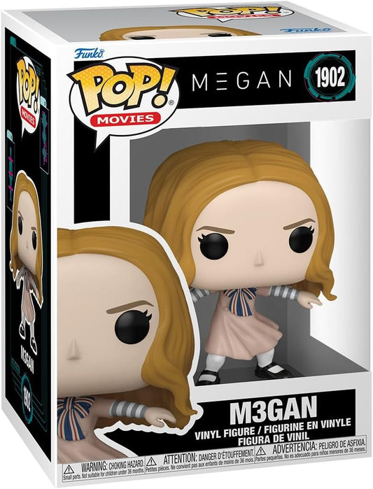 Funko Pop! Filmes: M3GAN - M3GAN - M3gan - Figura de vinil colecionável - Ideia para presente - Produtos oficiais - Brinquedos para crianças e adultos - Fãs de terror - Figura modelo para colecionadores e exposição