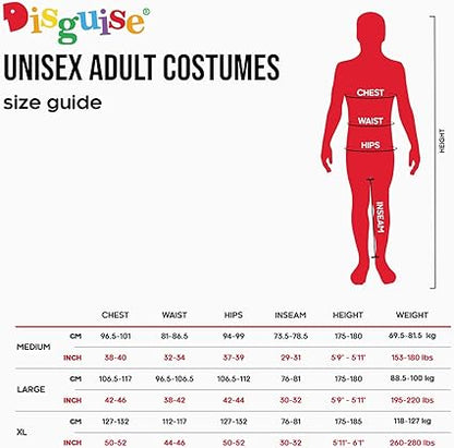 DISGUISE 124789D-15L Sonic Movie Adulto - Traje de fantasia unissex, multi