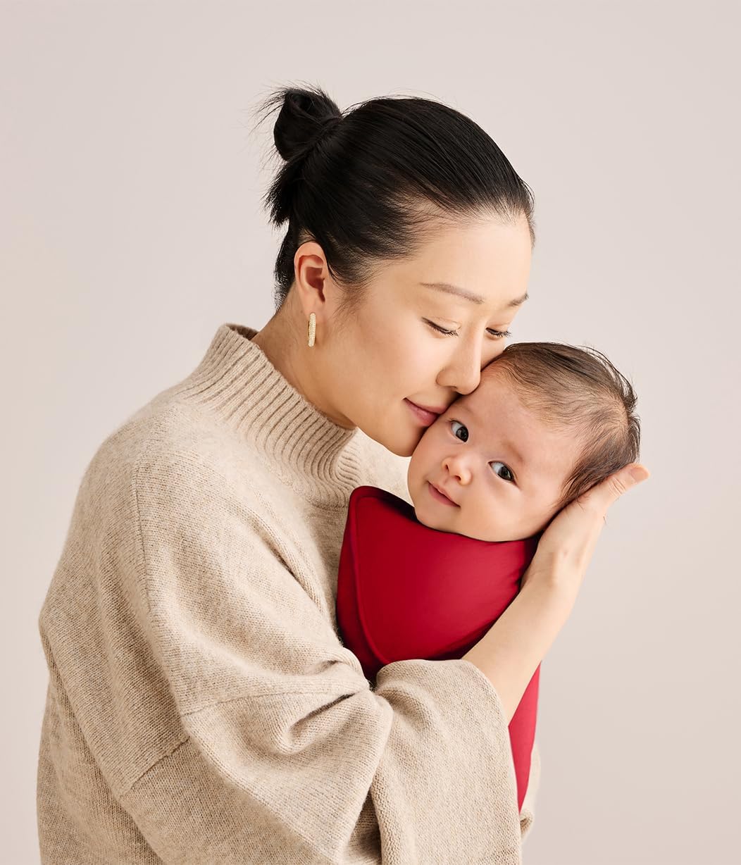 Love To Dream™ Swaddle UP™, Recém-nascido 2,2-3,8kg, Bordô, Ajuste Perfeito, Favorece uma Rotina de Sono Saudável, 1.0 TOG Ideal para Temperaturas de 20-24°C, Algodão Elástico Lavável à Máquina, 2 Zíperes para Facilitar a Troca de Fraldas