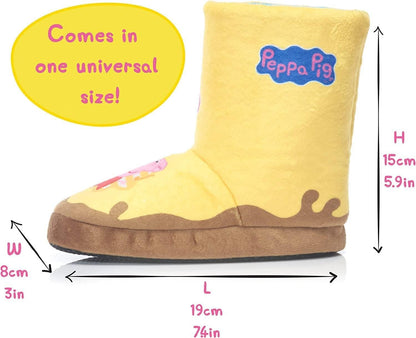 WOW STUFF Peppa Pig Toys Botas para Poças de Lama, Galochas Amarelas Interativas com Som e Música Ativados Enquanto Você Anda ou Corre, Ideal para Brincar de Faz de Conta e se Vestir para Crianças Pequenas