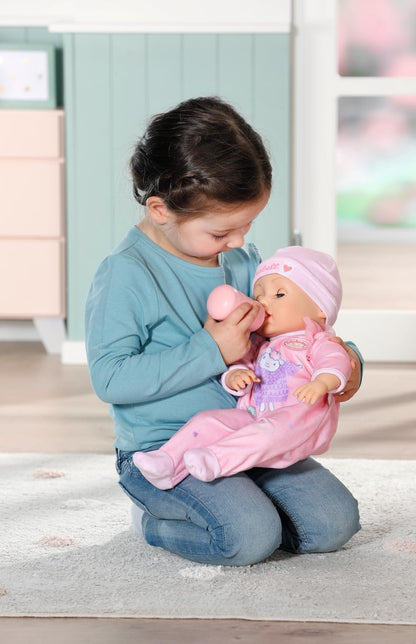 Baby Annabell Mamadeira Universal 706794 - Mamadeira hermética com estampa de nuvem para bonecas de 43 cm - Adequada para crianças a partir de 3 anos