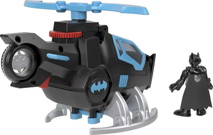 Fisher-Price GYC72 Imaginext DC Super Friends Batcóptero, helicóptero de brinquedo do Batman com figura para crianças de 3 a 8 anos, multicolorido, 17,05 cm x 18,0 cm x 8,16 cm