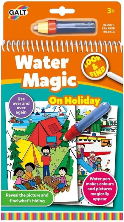 Galt Toys, Water Magic - Olhe e Encontre nas Férias, Livros de Colorir para Crianças, A partir de 3 Anos
