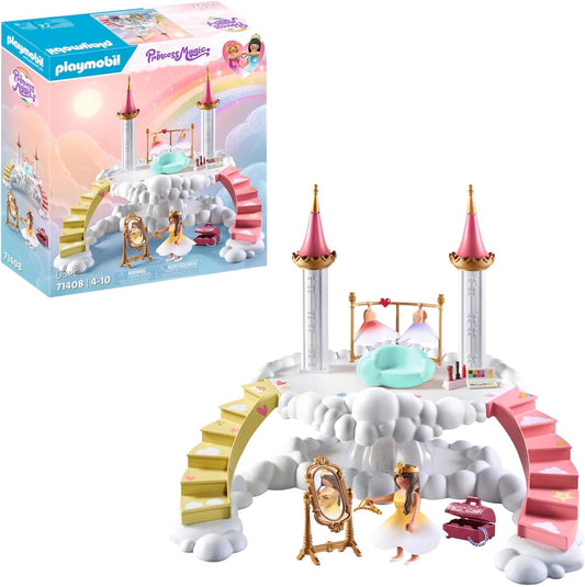 Playmobil 71408 Castelo Arco-Íris: Nuvem de camarim, mundo mágico de conto de fadas, dramatização divertida e imaginativa, conjuntos de jogos adequados para crianças de 4 anos ou mais