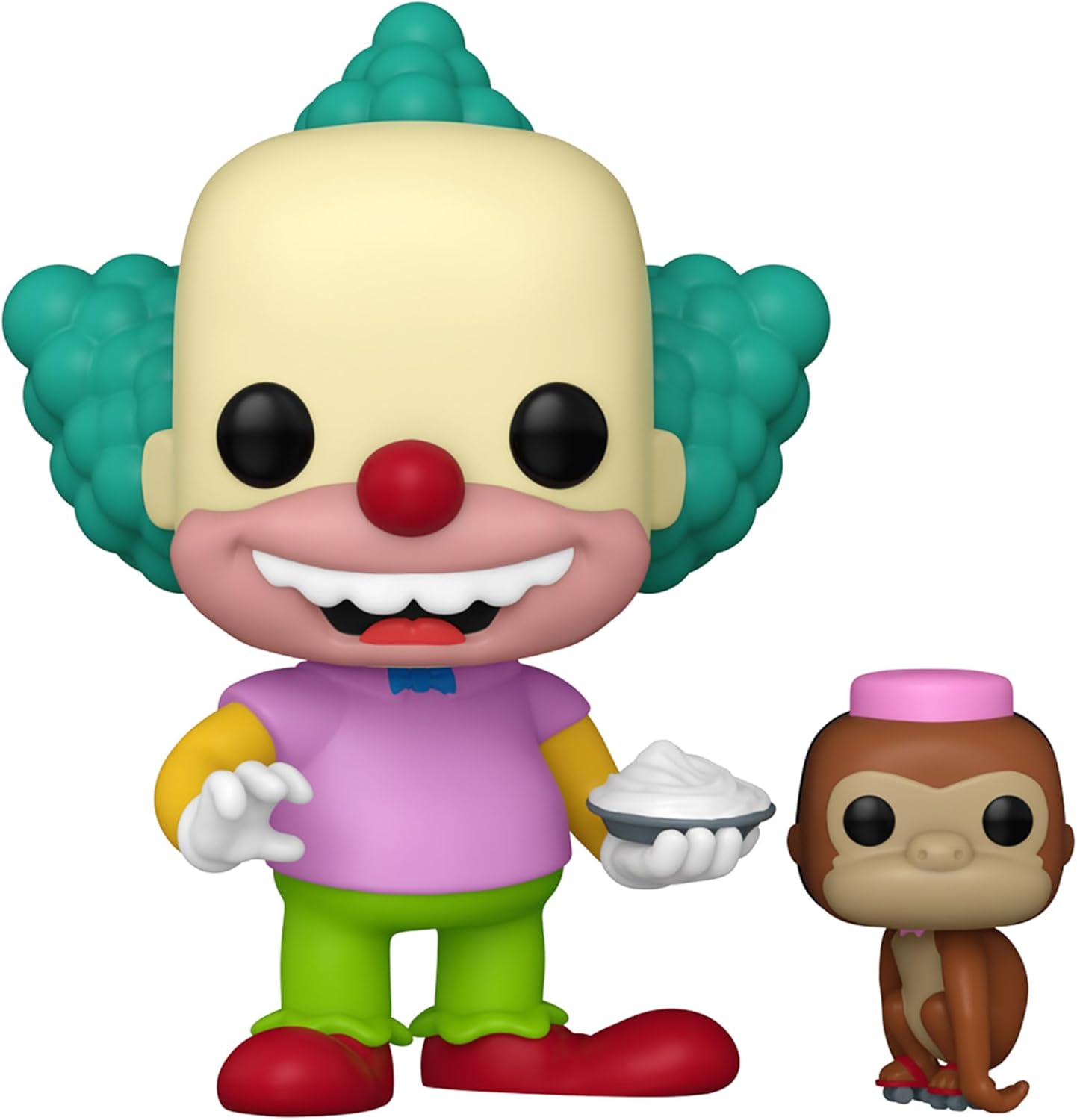 Funko Pop! & Buddy: Os Simpsons - Krusty, o Palhaço e Tenny - Figura de Vinil Colecionável - Ideia de Presente - Produtos Oficiais - Brinquedos para Crianças e Adultos - Fãs de TV
