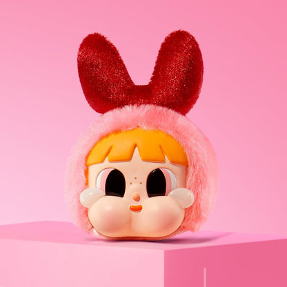 POP MART CRYBABY × Série Meninas Superpoderosas - Conjunto completo de pelúcia de vinil com rosto de 2,5 polegadas, boneco de ação, brinquedo artístico, personagem articulado, colecionável favorito dos fãs