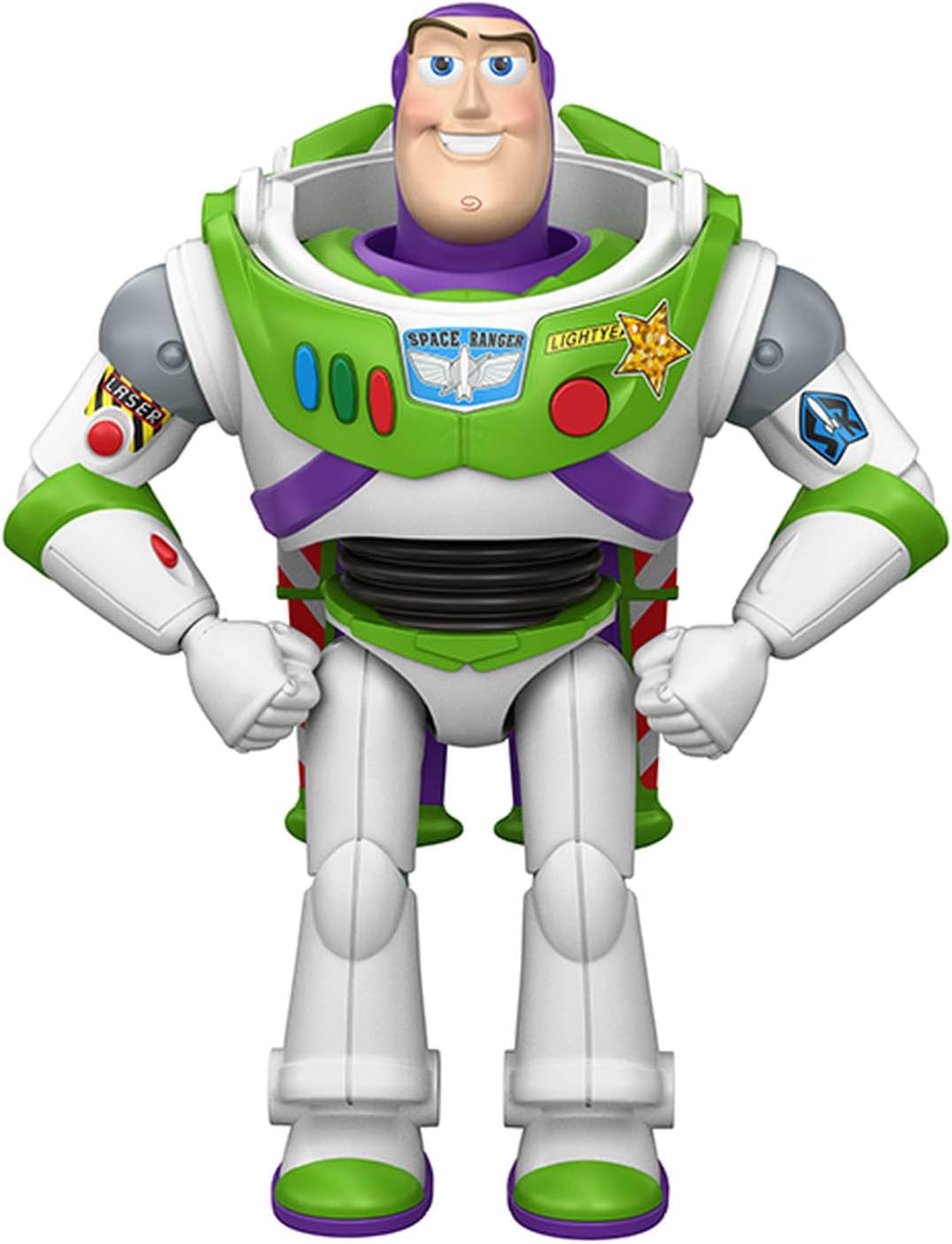Mattel Disney e Pixar Toy Story 5 – Buzz Lightyear Pronto para Lançamento | Figura em Grande Escala, Design do Filme (25 cm), 12 Pontos de Articulação, JKV39