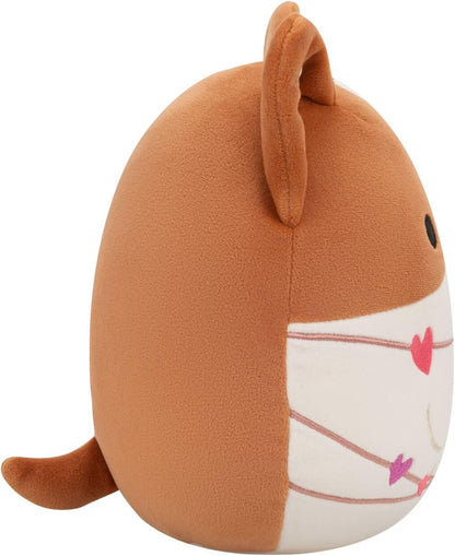 Squishmallows Original 7.5-Inch Reginald the Corgi - Valentine's Plush