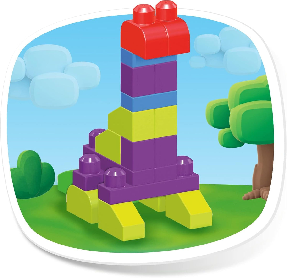 Mega Blocos de Montar Bloks Fisher-Price – Brinquedo para Crianças Pequenas (1 a 3 anos) – Conjunto "Build 'N Create" com 250 Peças