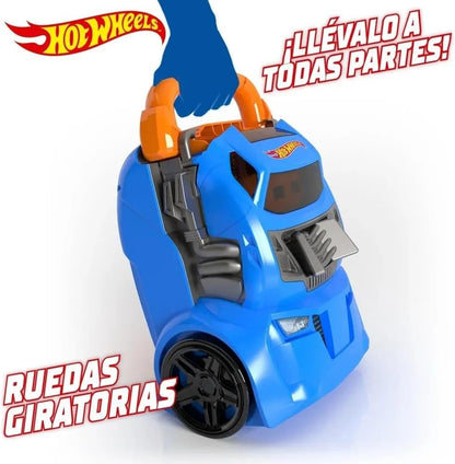 Hot Wheels Estojo Lançador | Armazena até 20 carrinhos | 2 em 1: estojo de armazenamento e lançador que se conecta a outros conjuntos | Para crianças a partir de 3 anos | (Carrinhos não incluídos)