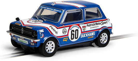 Scalextric Mini 1275GT - Patrick Motorsport - Richard Longman 1979. Classic Touring., Azul/Blanco
