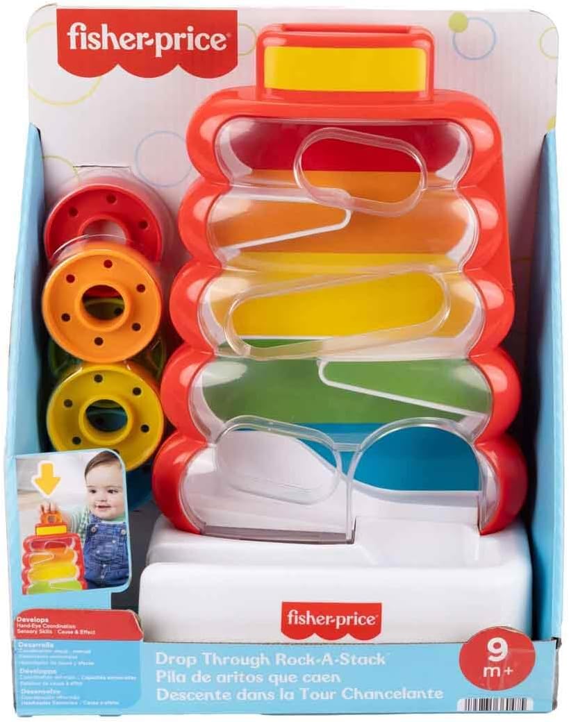 Fisher-Price Brinquedo para Bebês e Crianças Pequenas: Balanço com Moedas para Desenvolvimento Infantil a partir de 9 Meses, JLB81