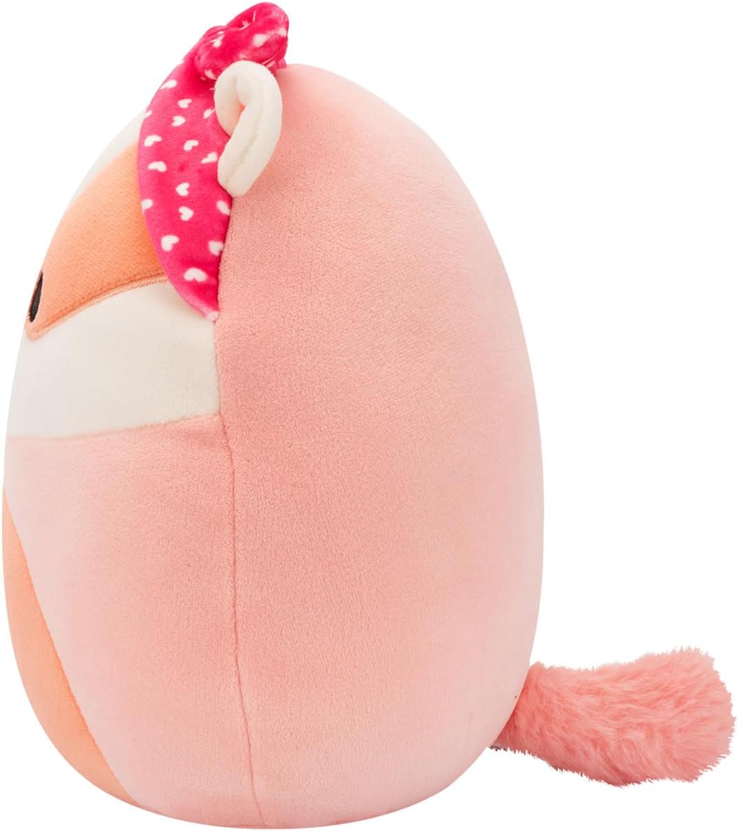 Squishmallows Original Rostam o texugo de pêssego de 7,5 polegadas com uma bandana de coração de pelúcia do dia dos namorados