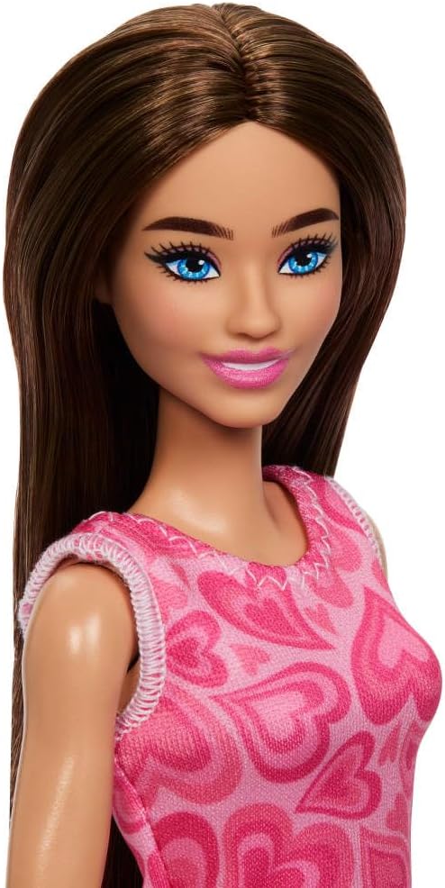 Barbie Conjunto Profissões Professora com Boneca Fashion Vestindo Vestido Removível, Boneca Criança Pequena, Quadro de Sala de Aula e Acessórios, JMK16