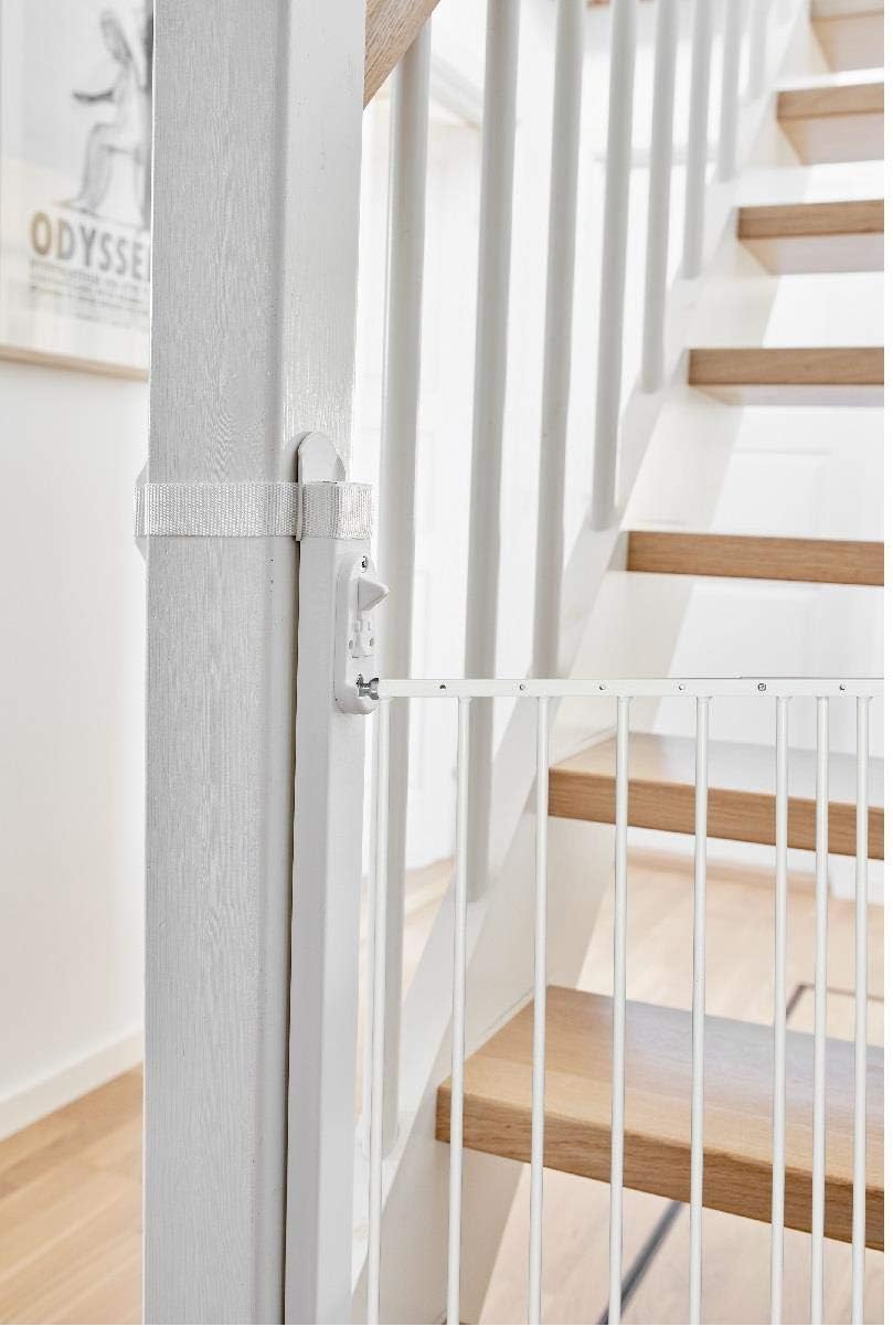 BabyDan Kit adaptador de escada Kit de montagem de portão de bebê Branco