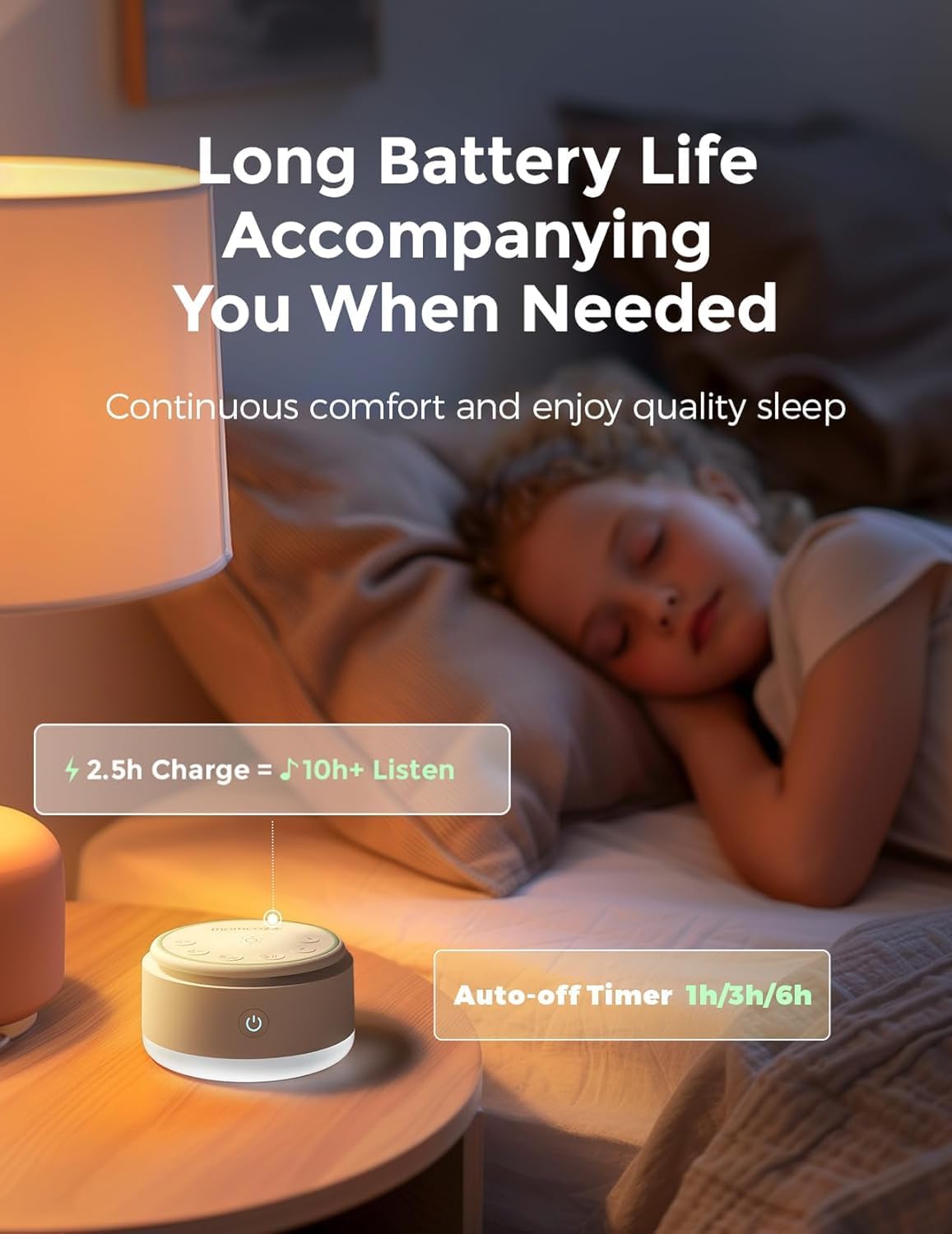 Momcozy Máquina de som para bebê, 20 sons suaves e luz de toque, máquina portátil de ruído branco com temporizador para dormir e memória, companheira de viagem ideal e item essencial para o berçário, para passeios