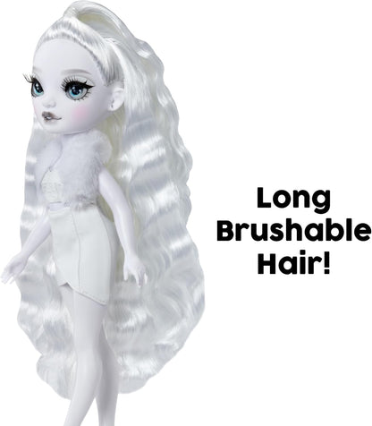 Boneca Fashion Natasha Zima da Rainbow High Shadow High - Tons de Cinza, 28cm, Cabelo e Roupa Brancos, Bolsa Estilosa, Presente Fofo para Crianças de 4 a 10 Anos