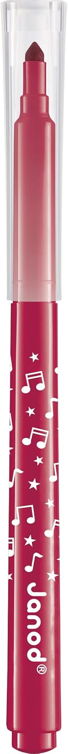 Janod - Canetas hidrográficas de longa duração - Ponta travada e cônica para diferentes espessuras de linha - Tinta lavável - Hobbies e artesanato criativos - Idades 3+