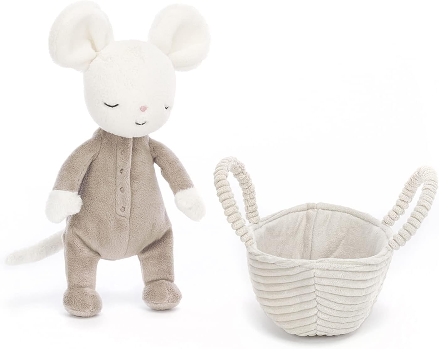 Jellycat Decoração de pelúcia colecionável EEYORE Rock-A-Bye Mouse