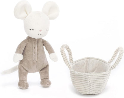 Jellycat Decoração de pelúcia colecionável EEYORE Rock-A-Bye Mouse