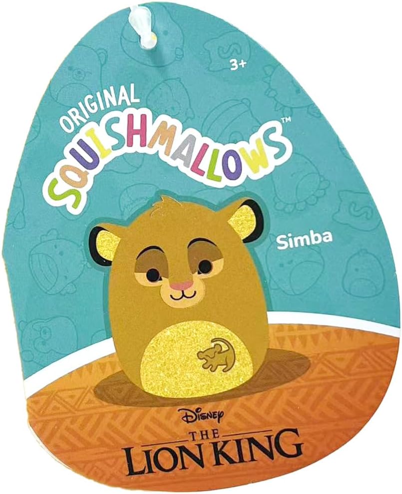 Squishmallows Original 8 Inch Simba - O Rei Leão Disney Pelúcia