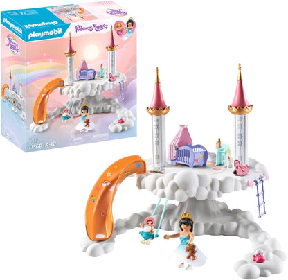 Playmobil 71360 Habitación para Bebé Arcoíris en las Nubes, Mundo Mágico de Cuento de Hadas, Juego de Rol Divertido e Imaginativo, Juegos Adecuados para Niños a Partir de 4 Años