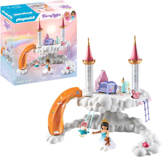 Playmobil 71360 Habitación para Bebé Arcoíris en las Nubes, Mundo Mágico de Cuento de Hadas, Juego de Rol Divertido e Imaginativo, Juegos Adecuados para Niños a Partir de 4 Años