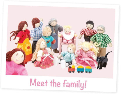 Le Toy Van -Conjunto de jogos de berçário de casa de boneca de madeira para casas de bonecas | Conjuntos de móveis para casa de bonecas Daisylane - adequados para maiores de 3 anos