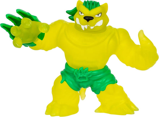 Heróis de Goo Jit Zu Meteor Madness, Figura de Ação Jagooar Elástica, com Recheio Exclusivo de Goo Elástico e Manopla de Batalha de Meteoros.